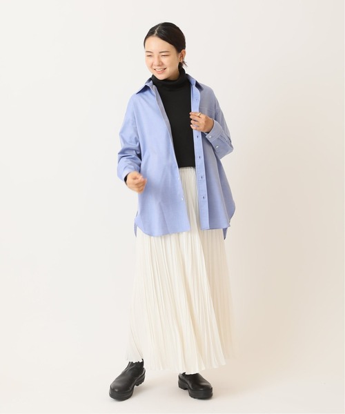 FRAMeWORK(フレームワーク)の「コットンレギュラーシャツ◆(シャツ/ブラウス・レディース・ブルー/ブルー系その他/ネイビー/ブラック・FREE)」の15枚目の写真