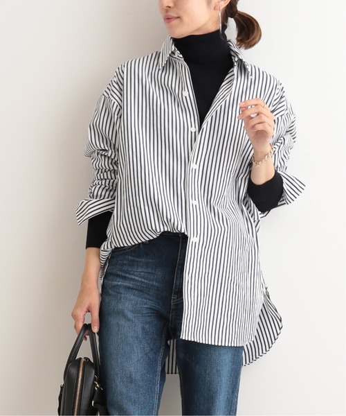 FRAMeWORK(フレームワーク)の「コットンレギュラーシャツ◆(シャツ/ブラウス・レディース・ブルー/ブルー系その他/ネイビー/ブラック・FREE)」の10枚目の写真