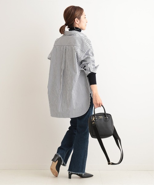 FRAMeWORK(フレームワーク)の「コットンレギュラーシャツ◆(シャツ/ブラウス・レディース・ブルー/ブルー系その他/ネイビー/ブラック・FREE)」の9枚目の写真