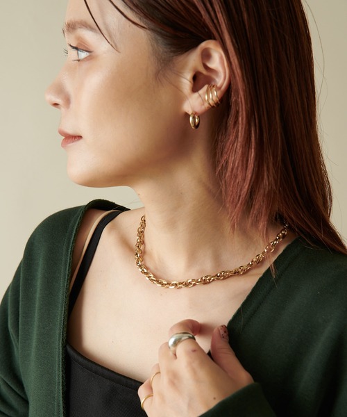 Omekashi（オメカシ）の「ロープチェーンネックレス（ネックレス・レディース・ゴールド・ONE SIZE）」の7枚目の写真