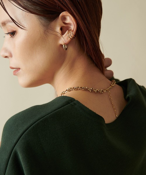 Omekashi（オメカシ）の「ロープチェーンネックレス（ネックレス・レディース・ゴールド・ONE SIZE）」の4枚目の写真