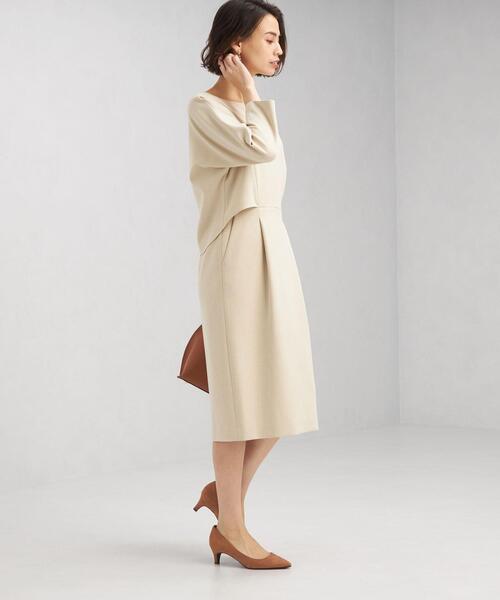 【新品タグ付】グリーンレーベルリラクシング　ダブルクロス Vネック　ワンピース 楽天市場】[ダブルクロス] CR S/W ダブルクロス Vネック フレア