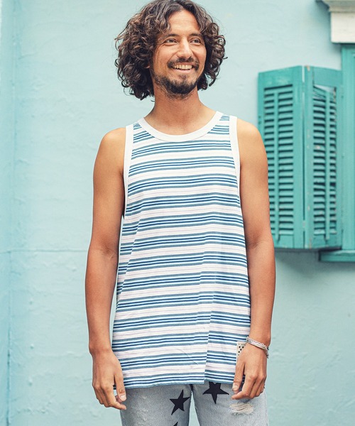 Yoshiaki Multi Border Tank Top