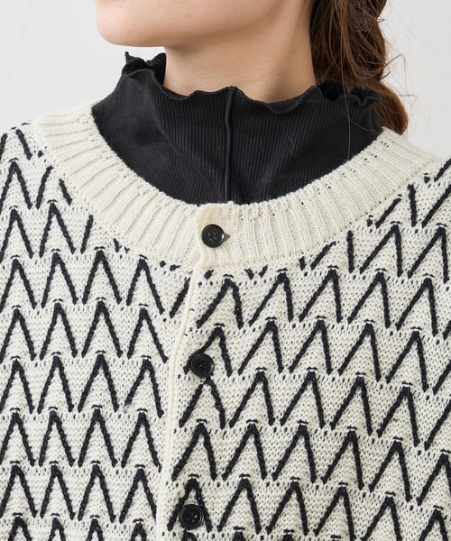 PUAL CE CIN（ピュアルセシン）の「ジャガード２WAYニット（カーディガン/ボレロ・レディース・その他1/その他2・FREE）」の18枚目の写真