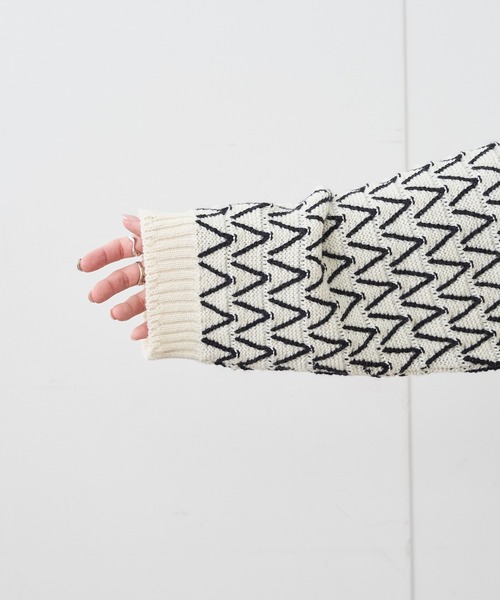 PUAL CE CIN（ピュアルセシン）の「ジャガード２WAYニット（カーディガン/ボレロ・レディース・その他1/その他2・FREE）」の19枚目の写真