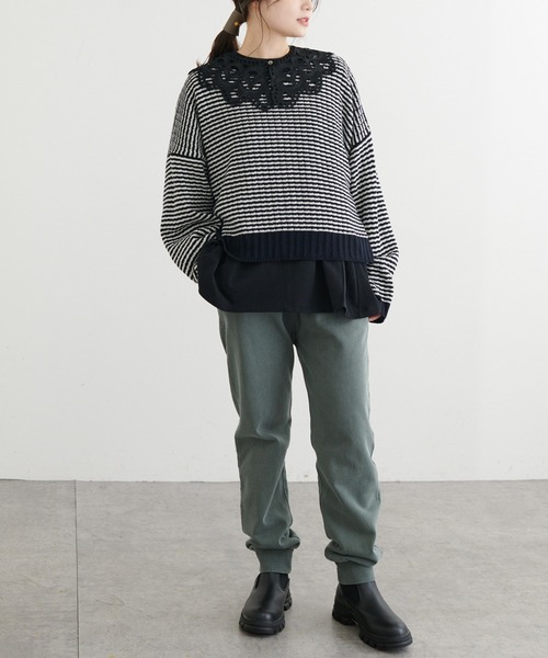 PUAL CE CIN（ピュアルセシン）の「ジャガード２WAYニット（カーディガン/ボレロ・レディース・その他1/その他2・FREE）」の12枚目の写真