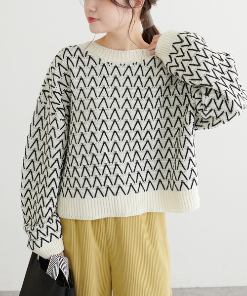 PUAL CE CIN（ピュアルセシン）の「ジャガード２WAYニット（カーディガン/ボレロ・レディース・その他1/その他2・FREE）」の7枚目の写真