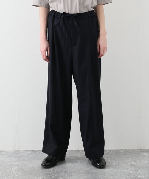 EDIFICE LA BOUCLE（エディフィスラブークル）の「【LA BOUCLE / ラブークル】チョークストライプ ワイドイージーパンツ（その他パンツ・メンズ・ネイビー・1/2/3）」の2枚目の写真