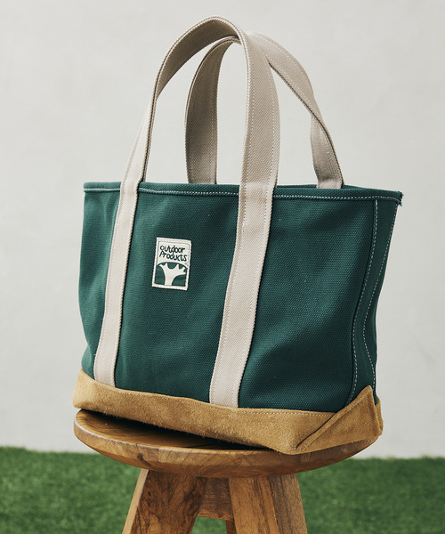 OUTDOOR PRODUCTS（アウトドアプロダクツ）の「【OUTDOOR PRODUCTS/アウトドアプロダクツ】別注 TREETAG トートバッグ（トートバッグ・メンズ・ホワイト/ネイビー/グリーン・FREE）」の2枚目の写真