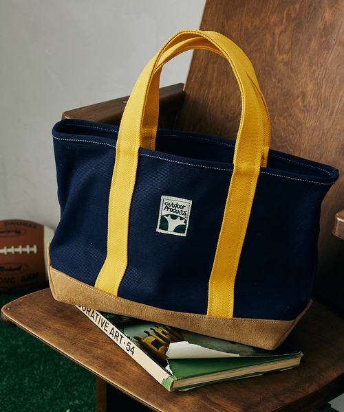 OUTDOOR PRODUCTS（アウトドアプロダクツ）の「【OUTDOOR PRODUCTS/アウトドアプロダクツ】別注 TREETAG トートバッグ（トートバッグ・メンズ・ホワイト/ネイビー/グリーン・FREE）」の4枚目の写真