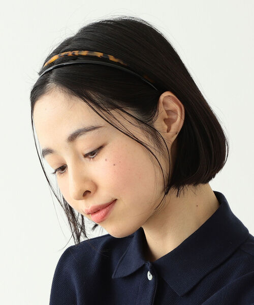 BEAMS BOY(ビームスボーイ)の「BEAMS BOY / ブラック ベッコウ セット カチューシャ(カチューシャ・レディース・ブラック・ONE SIZE)」の1枚目の写真