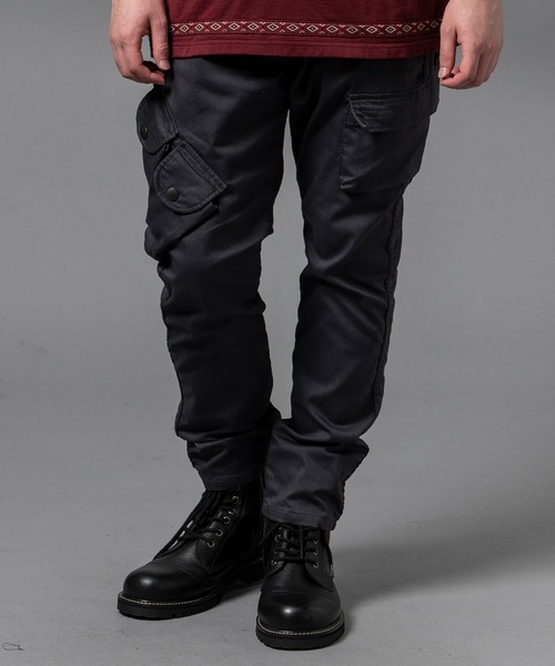 VIRGOwearworks（ヴァルゴウェアワークス）の「BAGGY-D CARGO（カーゴパンツ・メンズ・チャコールグレー/ブラック・2/4/3）」の6枚目の写真