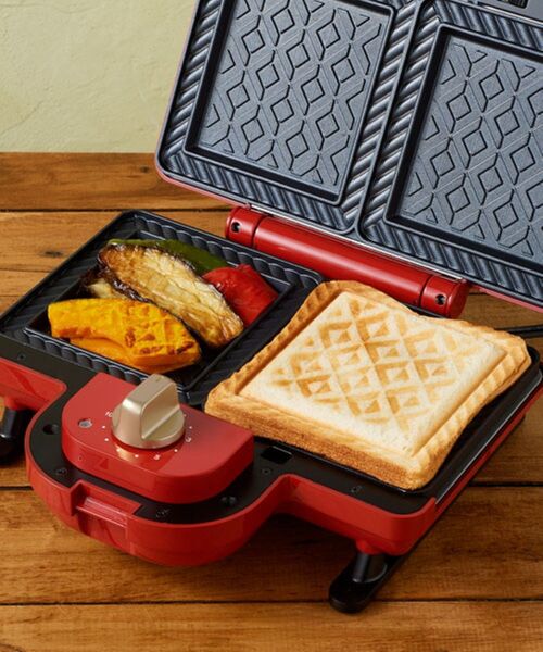 3個セット◆　ブルーノ　ホットサンドメーカー　ダブル　プレートセット　ワッフル 新品BRUNO ブルーノ ホットサンドメーカー ダブル プレートセット