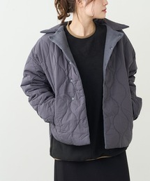 PUAL CE CIN | ウール混ライトモッサリバーシブルキルトジャケット(その他アウター)