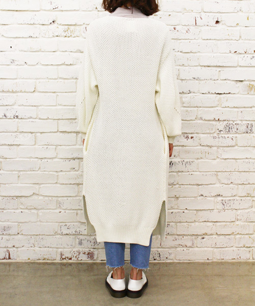 Kastane（カスタネ）の「【Kastane】カノコロングカーディガン（カーディガン/ボレロ・レディース・オフホワイト/グレー/ベージュ・FREE）」の13枚目の写真