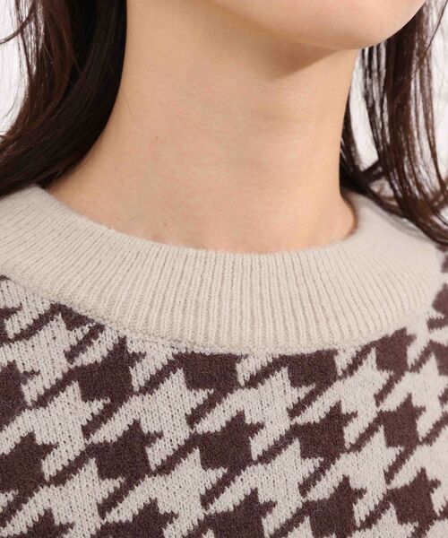 SHOO・LA・RUE（シューラルー）の「◆ざっくりもちもち柄ニット（ニット/セーター・レディース・アイボリー系1/ブラウン系その他3/アイボリー系3/キャメル・00）」の8枚目の写真