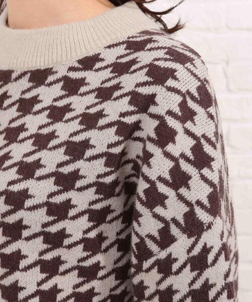 SHOO・LA・RUE（シューラルー）の「◆ざっくりもちもち柄ニット（ニット/セーター・レディース・アイボリー系1/ブラウン系その他3/アイボリー系3/キャメル・00）」の5枚目の写真