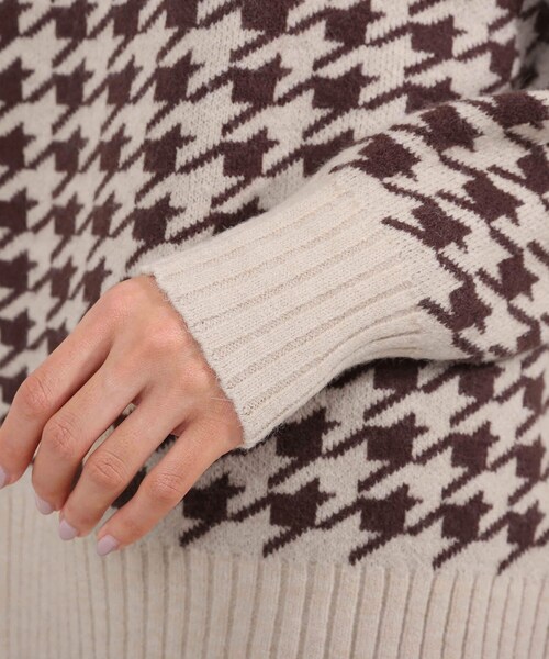 SHOO・LA・RUE（シューラルー）の「◆ざっくりもちもち柄ニット（ニット/セーター・レディース・アイボリー系1/ブラウン系その他3/アイボリー系3/キャメル・00）」の17枚目の写真