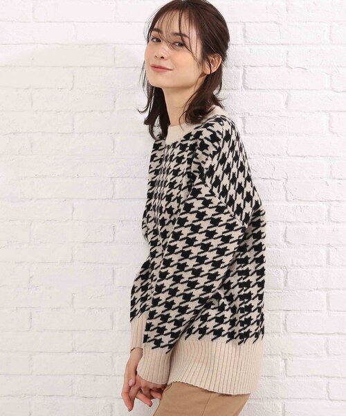 SHOO・LA・RUE（シューラルー）の「◆ざっくりもちもち柄ニット（ニット/セーター・レディース・アイボリー系1/ブラウン系その他3/アイボリー系3/キャメル・00）」の15枚目の写真