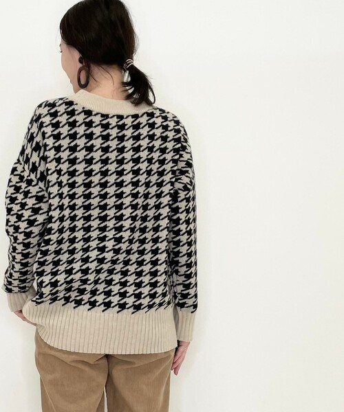 SHOO・LA・RUE（シューラルー）の「◆ざっくりもちもち柄ニット（ニット/セーター・レディース・アイボリー系1/ブラウン系その他3/アイボリー系3/キャメル・00）」の18枚目の写真