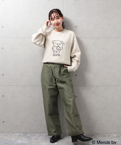 FREDY&GLOSTER(フレディアンドグロスター)の「【sportswear/スポーツウェア】Dick Brunaスウェット(スウェット・レディース・ブラウン/アイボリー/サックスブルー・FREE)」の7枚目の写真