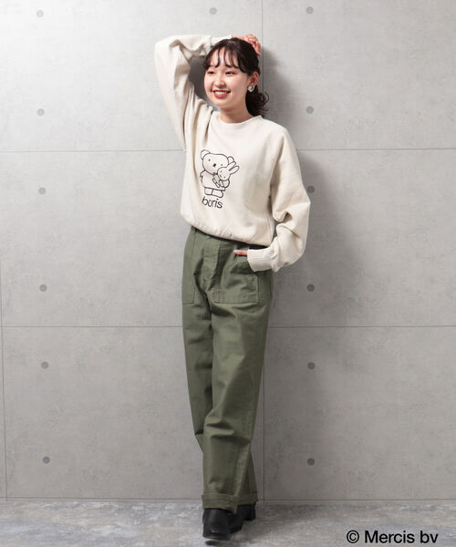 FREDY&GLOSTER(フレディアンドグロスター)の「【sportswear/スポーツウェア】Dick Brunaスウェット(スウェット・レディース・ブラウン/アイボリー/サックスブルー・FREE)」の5枚目の写真