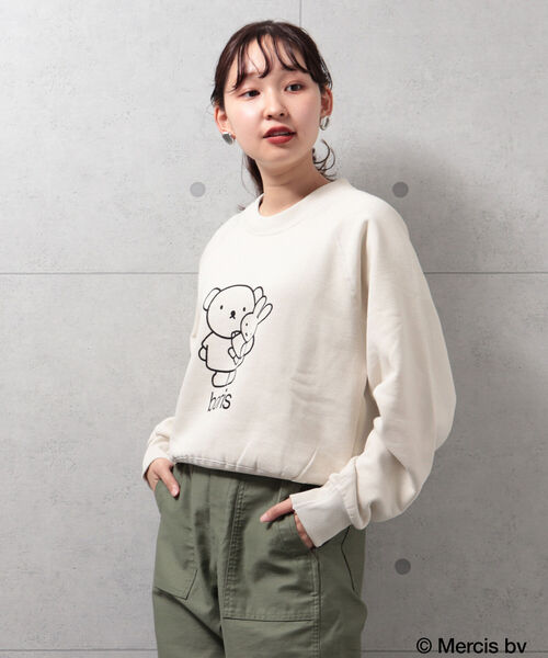 FREDY&GLOSTER(フレディアンドグロスター)の「【sportswear/スポーツウェア】Dick Brunaスウェット(スウェット・レディース・ブラウン/アイボリー/サックスブルー・FREE)」の4枚目の写真