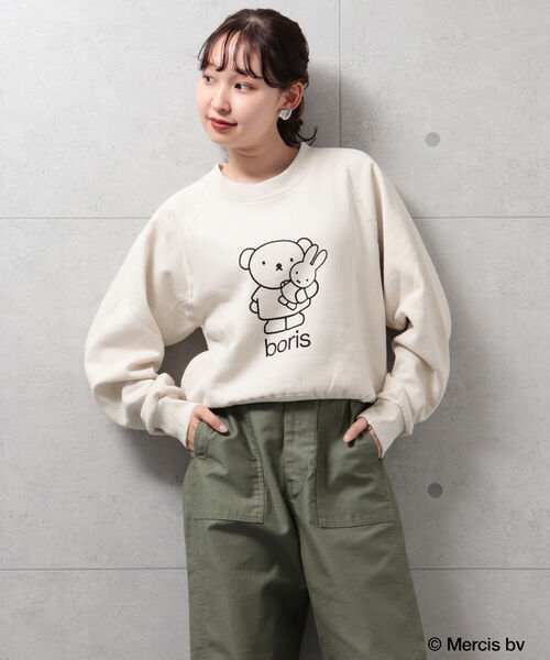 FREDY&GLOSTER(フレディアンドグロスター)の「【sportswear/スポーツウェア】Dick Brunaスウェット(スウェット・レディース・ブラウン/アイボリー/サックスブルー・FREE)」の6枚目の写真