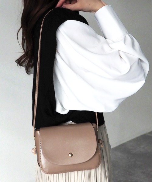 Riberry（リベリー）の「ミニショルダーバッグ（ショルダーバッグ・レディース・ホワイト/ブラック/ベージュ/ブラウン/イエロー/グリーン・FREE）」の4枚目の写真