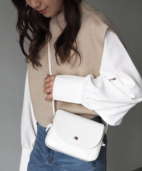 Riberry（リベリー）の「ミニショルダーバッグ（ショルダーバッグ・レディース・ホワイト/ブラック/ベージュ/ブラウン/イエロー/グリーン・FREE）」の12枚目の写真