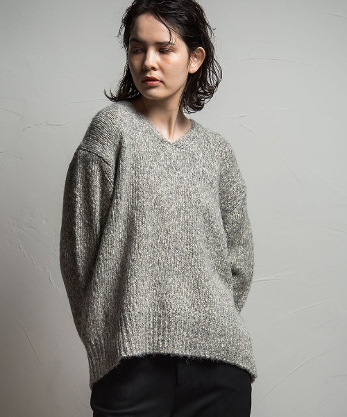 Shop Online La F ラエフ のニット セーター アルパカmixカラーニット 手洗い可能 3612 を購入できます Lautreamont アルパカmixカラーニット 手洗い可能 ニット セーター La F ラエフ のファッション 購入格安 の