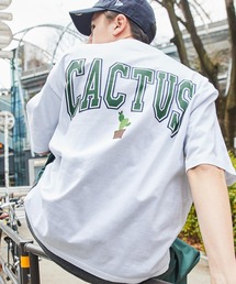 DISCUS ATHLETIC（ディスカス　アスレチック）の「DISCUS ATHLETIC/ディスカス アスレチック 天竺デザインプリント＆刺繍 コットン半袖Tシャツ（Tシャツ/カットソー・レディース）」