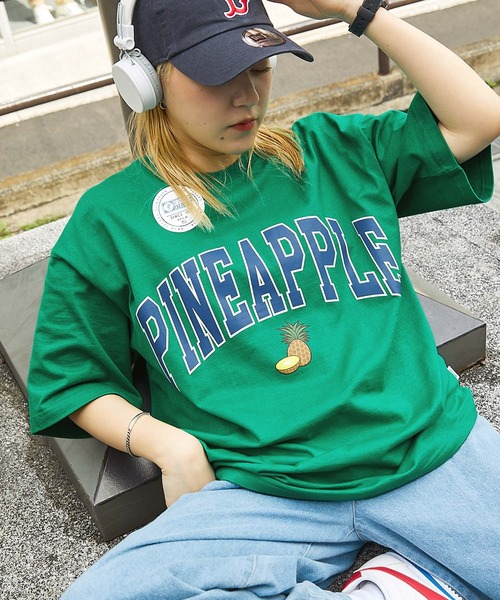 DISCUS ATHLETIC(ディスカス アスレチック)の「DISCUS ATHLETIC/ディスカス アスレチック 天竺デザインプリント&刺繍 コットン半袖Tシャツ(Tシャツ/カットソー・メンズ・ホワイト/グリーン/ホワイト系2/ホワイト系1/イエロー/イエロー系/ネイビー/ブラック系/ホワイト系3/スミクロ/オレンジ/グレー系/ホワイト系/グリーン系/ネイビー系/ブラック・L/M)」の10枚目の写真