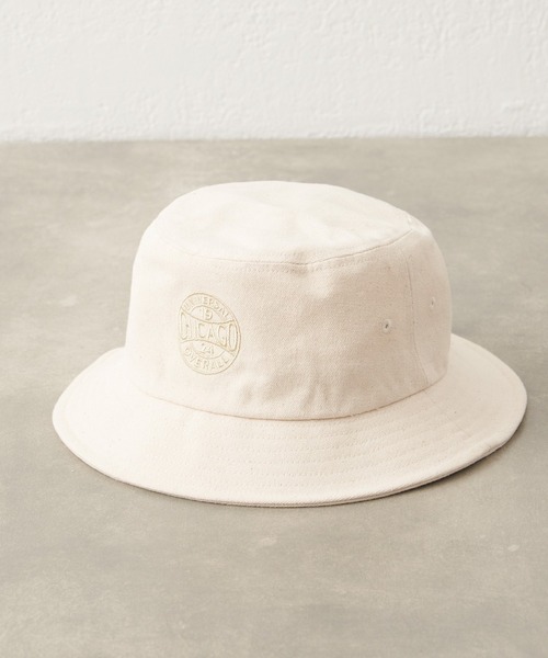 UNIVERSAL OVERALL（ユニバーサルオーバーオール）の「【UNIVERSAL OVERALL/ユニバーサルオーバーオール】別注キャンバスバケットハット（ハット・メンズ・ブラック/ベージュ/アイボリー・ONE SIZE）」の2枚目の写真