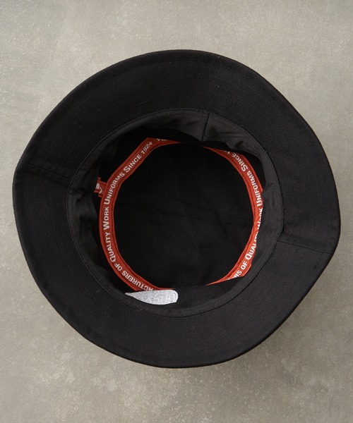 UNIVERSAL OVERALL（ユニバーサルオーバーオール）の「【UNIVERSAL OVERALL/ユニバーサルオーバーオール】別注キャンバスバケットハット（ハット・メンズ・ブラック/ベージュ/アイボリー・ONE SIZE）」の10枚目の写真