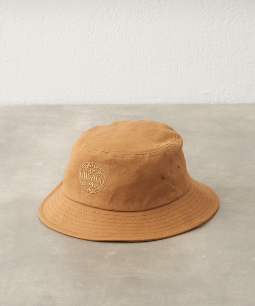 UNIVERSAL OVERALL（ユニバーサルオーバーオール）の「【UNIVERSAL OVERALL/ユニバーサルオーバーオール】別注キャンバスバケットハット（ハット・メンズ・ブラック/ベージュ/アイボリー・ONE SIZE）」の5枚目の写真