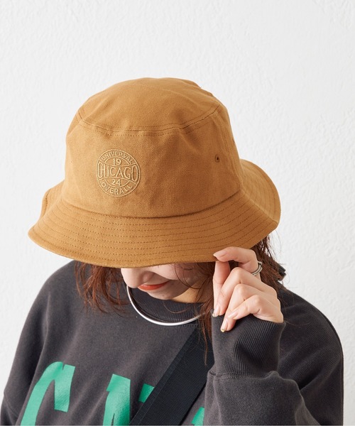 UNIVERSAL OVERALL（ユニバーサルオーバーオール）の「【UNIVERSAL OVERALL/ユニバーサルオーバーオール】別注キャンバスバケットハット（ハット・メンズ・ブラック/ベージュ/アイボリー・ONE SIZE）」の4枚目の写真