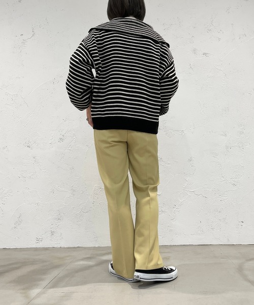apres jour mignon（アプレジュールミニョン）の「ハーフジップボーダーニット【ZOZOTOWN限定アイテム】（ニット/セーター・レディース・ブラック/イエロー/アイボリー・X-LARGE/フリー）」の18枚目の写真