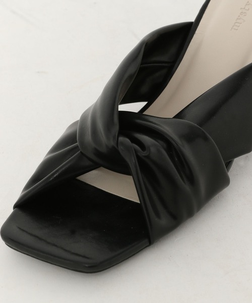 mysty woman（ミスティウーマン）の「クロスリボンサンダル 270329（サンダル・レディース・ブラック/カーキ/アイボリー・MEDIUM/LARGE）」の10枚目の写真