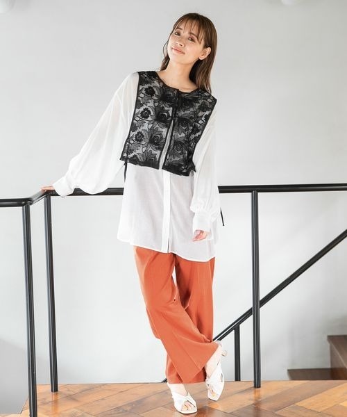 mysty woman（ミスティウーマン）の「クロスリボンサンダル 270329（サンダル・レディース・ブラック/カーキ/アイボリー・MEDIUM/LARGE）」の22枚目の写真