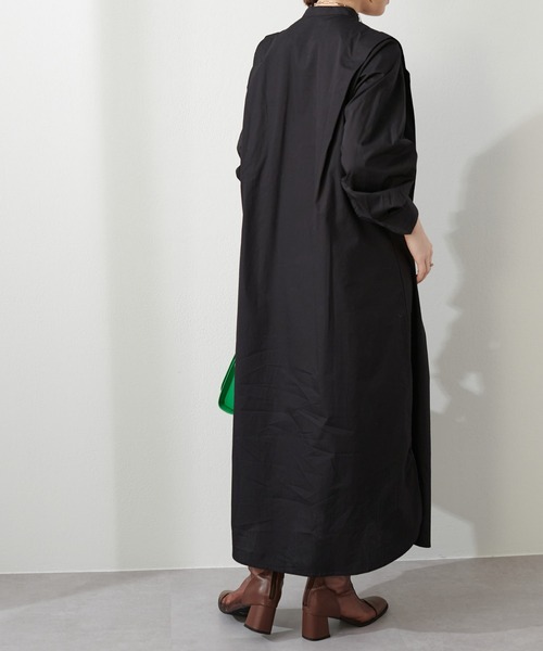 DISCOAT(ディスコート)の「【WEB限定】ピンタック肩タックワンピース(シャツワンピース・レディース・ホワイト/ブラック・FREE)」の17枚目の写真