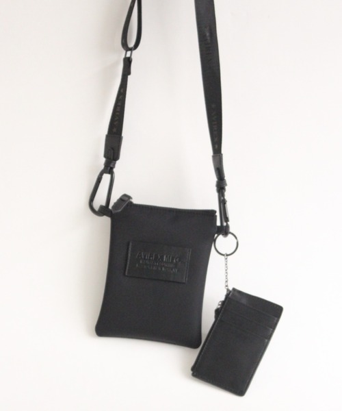 AVIREX（アヴィレックス）の「【直営店限定】MINI POUCH ストラップ付き/ ミニポーチ/ ミニショルダーバッグ（ショルダーバッグ・レディース・ブラック・FREE）」の9枚目の写真