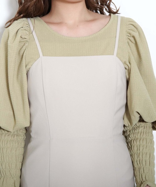 archives(アルシーヴ)の「スリットキャミワンピース(ワンピース・レディース・ブラック/アイボリー/グリーン系その他/モカ・MEDIUM/SMALL)」の15枚目の写真