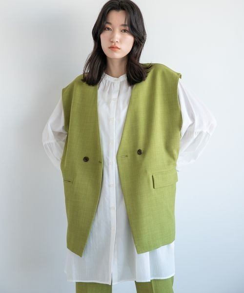 LOWRYS FARM(ローリーズファーム)の「バスケットベスト 260531(その他アウター・レディース・アイボリー/チャコールグレー/グレー系その他/グリーン/パープル/オレンジ/ブルー/その他19・FREE)」の14枚目の写真