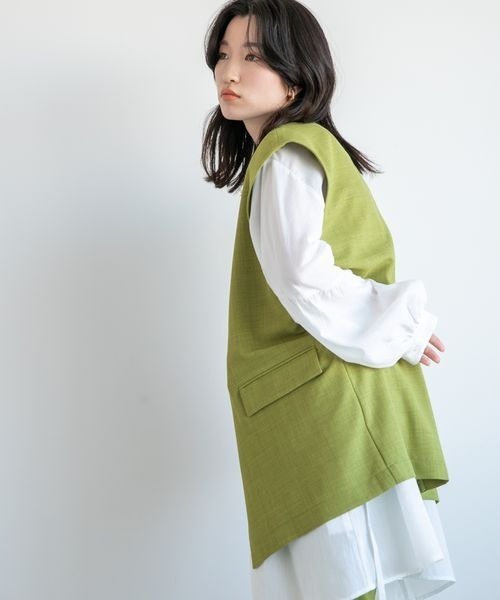 LOWRYS FARM(ローリーズファーム)の「バスケットベスト 260531(その他アウター・レディース・アイボリー/チャコールグレー/グレー系その他/グリーン/パープル/オレンジ/ブルー/その他19・FREE)」の15枚目の写真