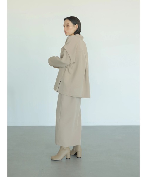 rem closet（レムクローゼット）の「ダブルクロスジャケット（その他アウター・レディース・ブラック/ベージュ・FREE）」の7枚目の写真