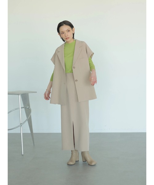 rem closet（レムクローゼット）の「ダブルクロスジャケット（その他アウター・レディース・ブラック/ベージュ・FREE）」の15枚目の写真