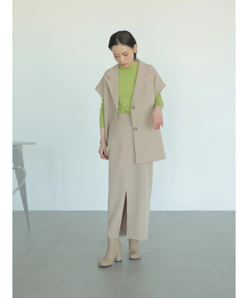 rem closet（レムクローゼット）の「ダブルクロスジャケット（その他アウター・レディース・ブラック/ベージュ・FREE）」の8枚目の写真