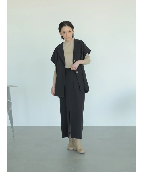 rem closet（レムクローゼット）の「ダブルクロスジャケット（その他アウター・レディース・ブラック/ベージュ・FREE）」の13枚目の写真