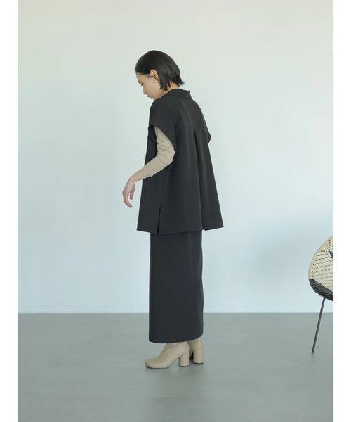 rem closet（レムクローゼット）の「ダブルクロスジャケット（その他アウター・レディース・ブラック/ベージュ・FREE）」の5枚目の写真